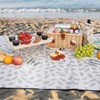 HappyPicnic Picnic Basket for 4, Handmade Wicker Picnic Set with