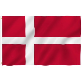 Anley Fly Breeze 3x5 Foot Denmark Flag Danish Dane National Flags Polyester