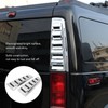 2PCS Car Tail Light Trim Frame Electroplating Bright Glossy Rust