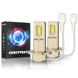 CHUSYYRAY For Polaris Slingshot SL 2015-2019 H3 LED Headlight Fog Beam 6000K White Bulbs