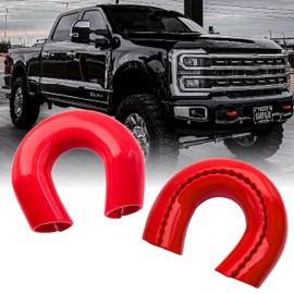 Custom Tow Hook Covers Fits for 2017-2026 Ford Super Duty F250 F350 F450,Tow Hitch Cover Car Tow Hooks Compatible with F250 F350 F450 Accessories 2017-2026 (Red)