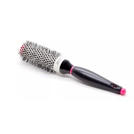 Splash Cepillo Redondo Para Cabello Cerámica Blanco/negro