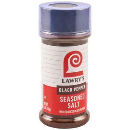Lawry's Black Pepper Seasoned Salt, 5 oz (Pack of 12)