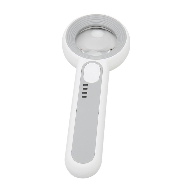 Magnifying Glass 11X Rechargeable 3 Levels Brightness Portable Handheld Magnifier