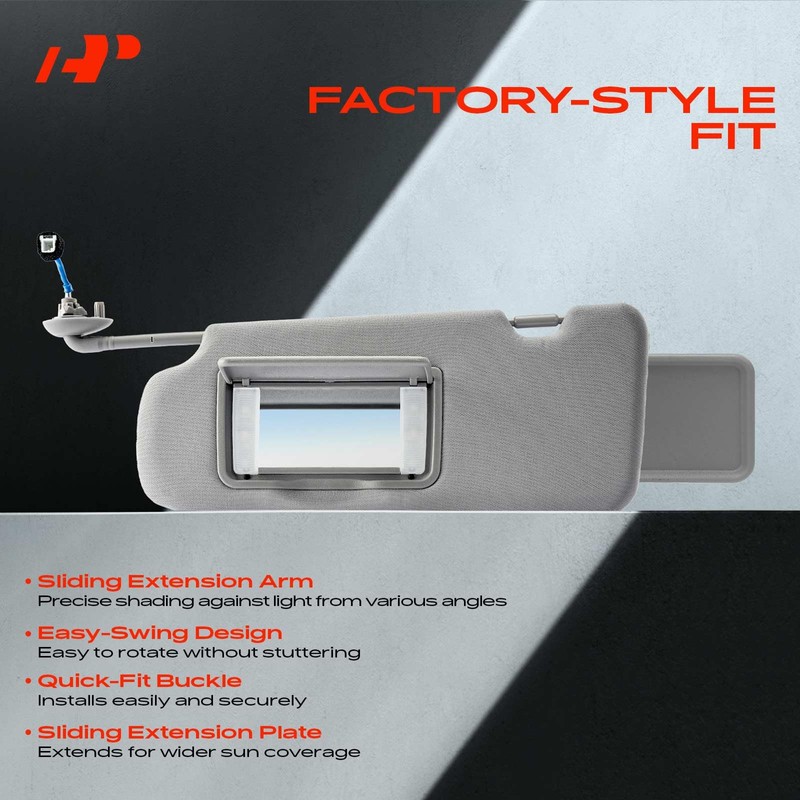 A-Premium Driver & Passenger Sun Visor Compatible with Nissan Altima