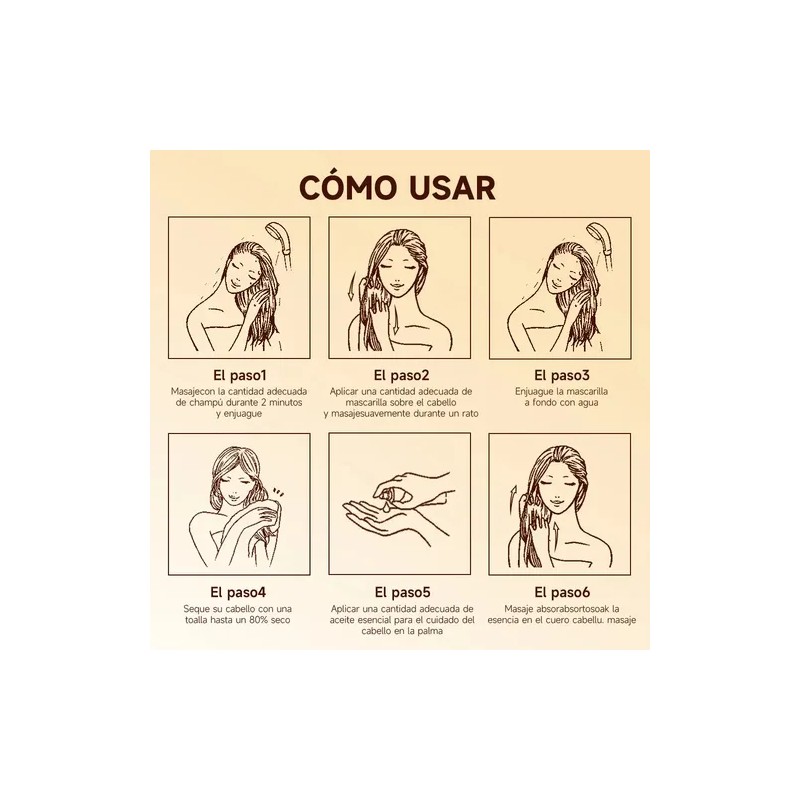 Karseell Repara Tratamiento Capilar Colágeno&aceite Kit 2en1
