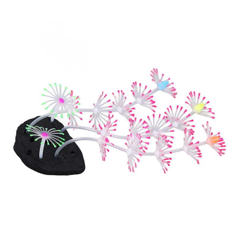 Silicone Glow Fish Tank Decorations Simulation Innovative Landscaping Glowing Artificial