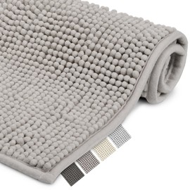 Beautissu Bath Mat, Non-Slip BeauMare, WR Bathroom Rug, Fluffy Floor Mat or Bath Mat for Shower, Bath and Toilet Suitable for Underfloor Heating