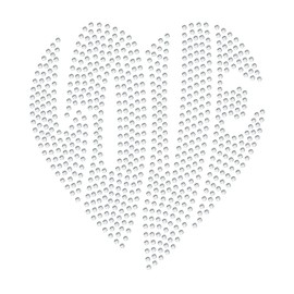 Rhinestone Genie Love Heart Shaped Magnetic Rhinestone Template