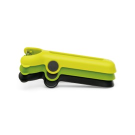 Chef'n Stack'n Peel Fruit and Vegetable Peeler Set - Multi-Colour, 3 Piece Set of Straight, Serrated and Julienne Peelers