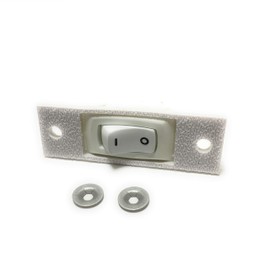 C201-C Replacement White Fan Rocker Switch Compatible With Whirlpool Jenn-Air Cooktops