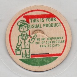 Milk Bottle Cap - THIS IS YOUR USUAL PRODUCT - generic cap - 1 7/16" diameter