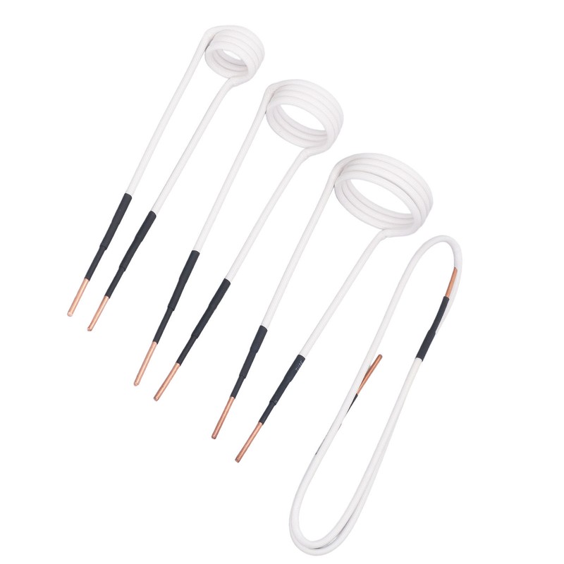 4Pcs Induction Heater Coil Kit 2.5mm Brass Core 20 30