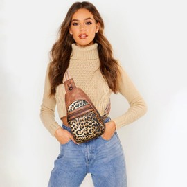 Mroede Sling Bag Crossbody Bags for Women Fanny Packs Purse Backpack Casual Daypacks for Travel Work Shopping