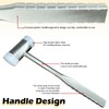 WEDO Nylon Hammer,250g,Dead Blow Hammer,Stainless Steel,Double-Face Mallet with Stainless Steel