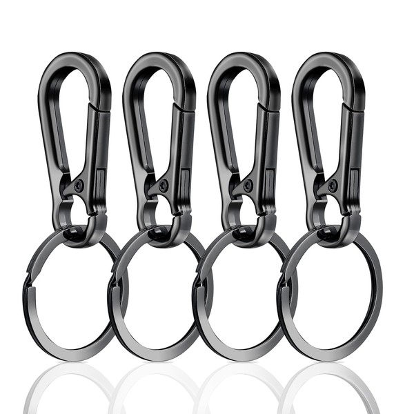 Mabor Pack of 4 Key Ring Carabiner, Key Rings with