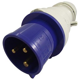 32A 2P+E Free Plug 240V BLU, Industrial Mains Plugs & Sockets, Electrical Connectors, Qty X 1 | 230306