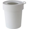 Way-be 239963 TapTrash Trash Can with Hidden Bag, White, Size