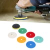 6Pcs Dry Diamond Polishing Pads 1Pc Backer Polish Kit for