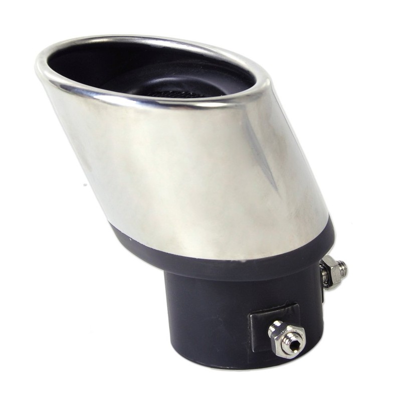 PolarLander 1pc Exhaust Tailpipe Tail Pipe Rear Muffler Stainless Steel