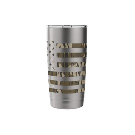 Bottomland Camo USA Flag Stainless Steel Insulated Tumbler