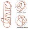 50pcs Love Shaped Paper Clips Metal Card File Note Clips
