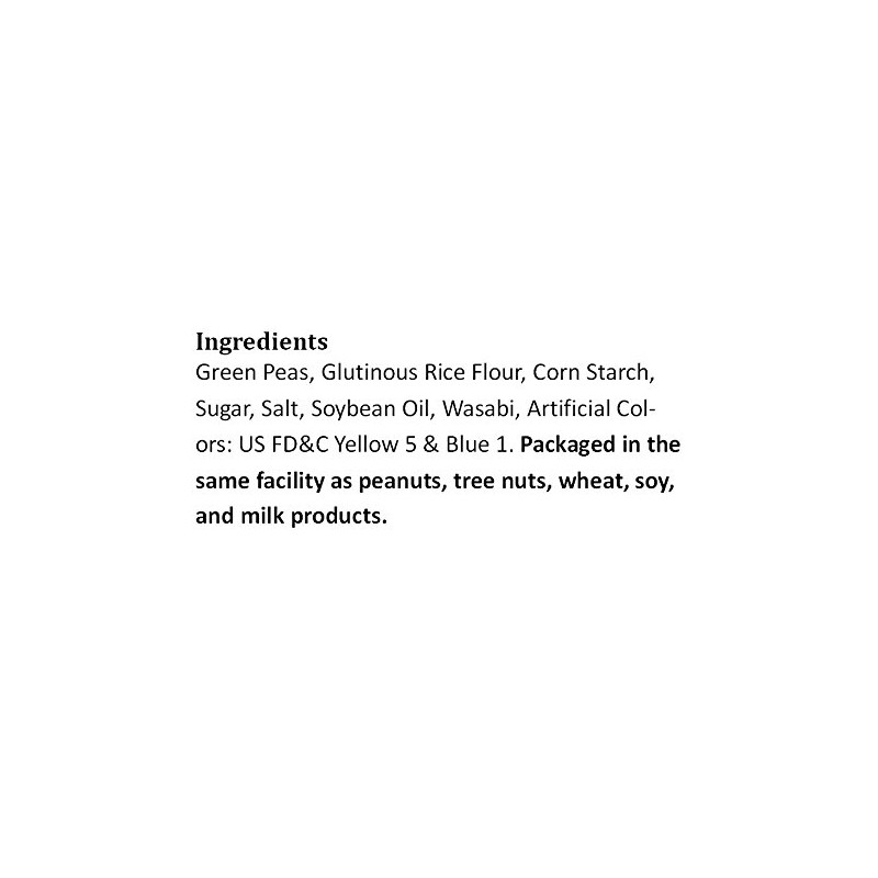 Hot Wasabi Green Peas 2 Lbs - Medley hills farm