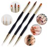 FULINJOY 5PCS Dotting Pens with 3 PCS Nail Painting Brushes,