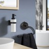 DGYB Suction Cup Hand Towel Ring Black Hand Towel Holder