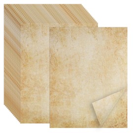 Joyberg 70PCS Vintage Paper 8.5 x 11 in Parchment Paper for Writing Letter writing paper, Decorative Printer Paper for Invitation, Letter, Resume, Award, Diploma, Art, Craft, Certificate Antique Paper