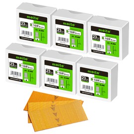 meite 23 Gauge Pin Nails, 1-3/8-Inch Micro Headless Pins for Pin Nailer - Copper Plated Pins Nails for Nail Gun, Ideal for Fine Woodworking and Trim Work (6 Boxes)