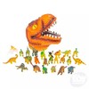Adventure Planet 24 PC Dinosaur Set with T-Rex Head Case