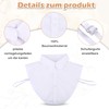 Pack of 2 Women's Shirt Collar Insert, Collar Insert, Black,