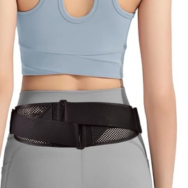 Pelvic Belt, Lumbar Supporter, Includes Auxiliary Belt, For Lower Back, Pelvic Fixed Belt, Pulley Principle, Corset, Strong Fixation Support, Thin, Nursing, Driving, Sports, Work, Mesh Type, Double