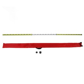 Dual Scale Tower Ruler Double Sided Telescopic Ruler with Bubble Level Optical Leveling Measurement Tool 3 Meter