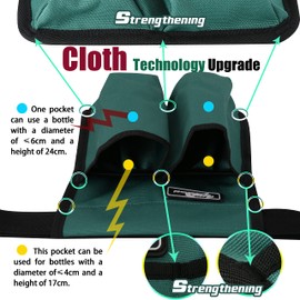 YOURUIMEI - Juego de 2 botellas de aceite de masaje ajustables (2 botellas, verde)