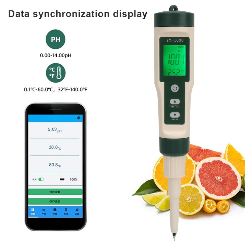 Bluetooth Food PH Meter High Accuracy Digital PH Meter for