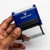Basic Reconciled Self Inking Rubber Stamp (Blue Ink) - Q-200