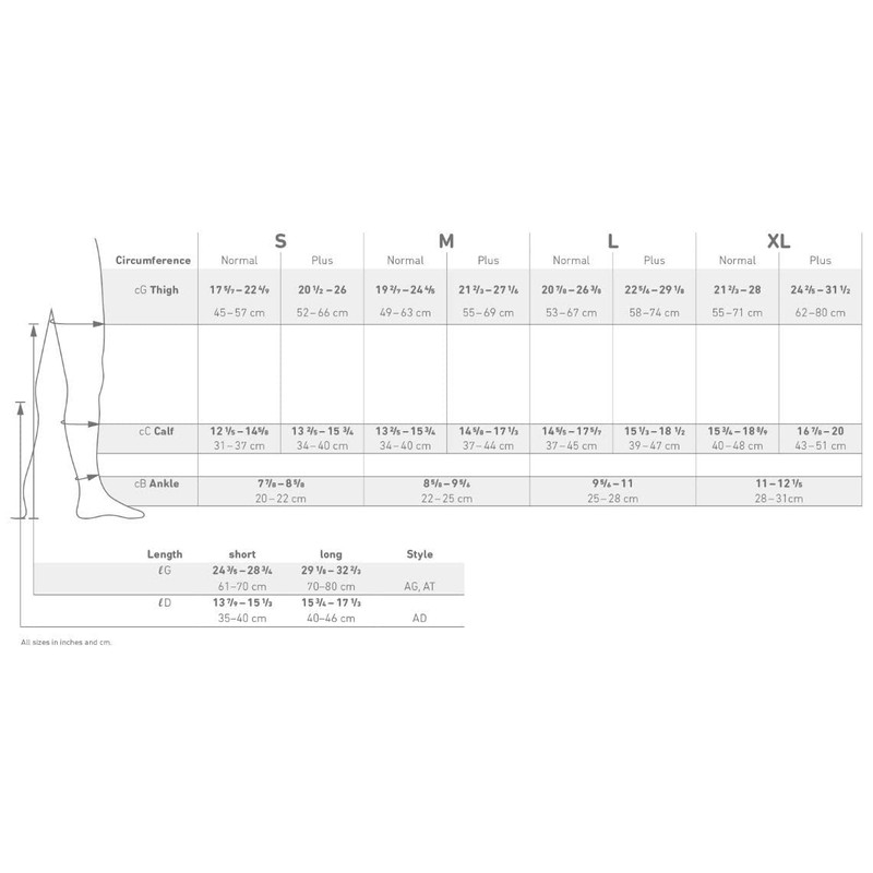 Bauerfeind VenoTrain micro AD CCL2 Compression Stockings M Normal Black