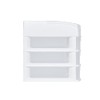 Italhome SESIA 3 Cajonera 3 Cajones Transparentes, azul