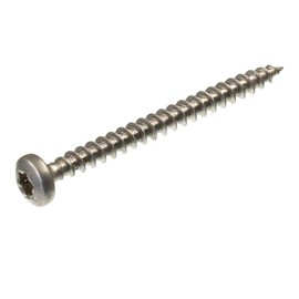 SECCARO Chipboard Screw 4 x 45 mm Stainless Steel V2A VA A2 Fully Threaded Wood Screw TX/Hexalobular Pack of 150