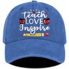 ZVUZVO Teacher Appreciation Gifts,Teacher Hat for Women Men,Adjustable Embroidered Teachers