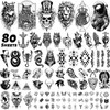 winthrop 80 Sheets Tiny Temporary Tattoos for Adult – Black