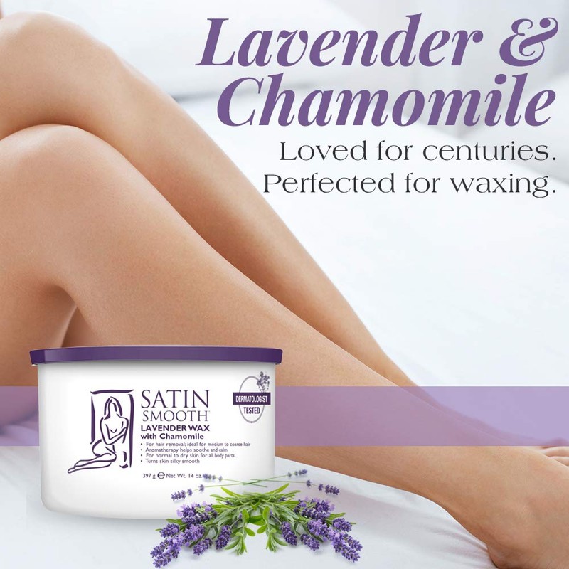 Satin Smooth Lavender Wax with Chamomile, Facial and Full Body
