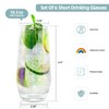 SHOWLOUE 18.3 oz Large Drinking Glasses, 6PCS Tall Glass Sets,