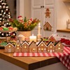 Christmas Table Decorations, Light up Gingerbread House Table Centerpieces Wooden