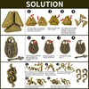 Brain Teaser Puzzles- 3 PCS Metal Puzzles Kit Metal Cast