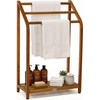 The Original Sula Versatile Teak Towel Rack - A. Towel
