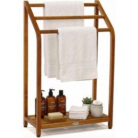 The Original Sula Versatile Teak Towel Rack - A. Towel Rack