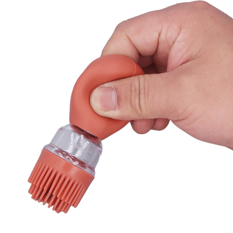 2pcs Oil Container with Silicone Brush Oil Dispenser Bottle for